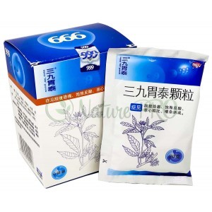 Чай 999, Вэйтай (Sanjiu Weitai Keli), для лечения желудка, 6 пакетиков по 20 гр.