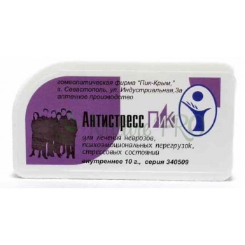 Антистресс - ПиК Крым, гомеопатические гранулы, 10г.