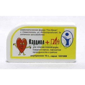 Кардиол+ ПиК Крым, гомеопатические гранулы, 10г.