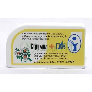 Струмол+ ПиК Крым, гомеопатические гранулы, 10г.